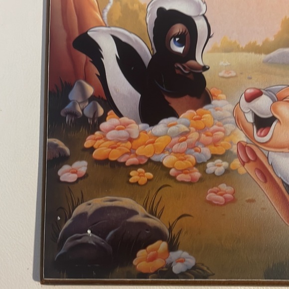 Walt Disney’s Classic “Bambi” Poster On Wood Wall Art 13”H x 9” W - Picture 8 of 8